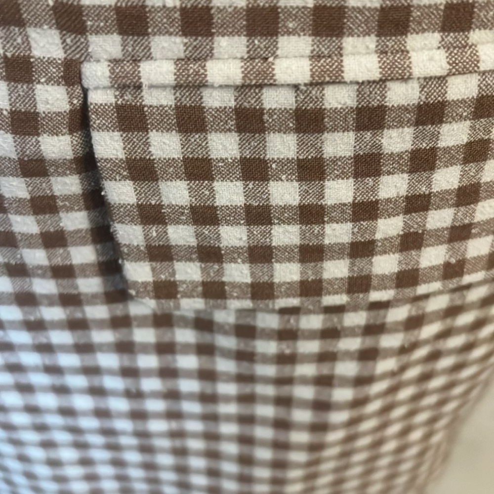 Spring Nwot Mango Gingham Jacket L - image 5